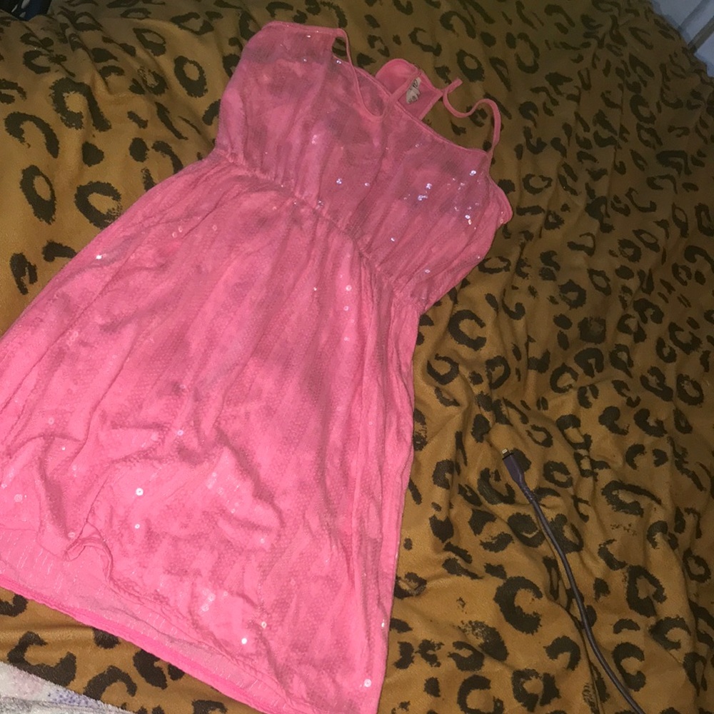 AEROPOSTALE PINK GLITTER DRESS